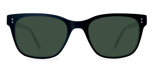 Black with Classic Green Lenses