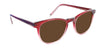 Maroon Fade with Brown Lenses